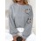 Plus Size, Cross-border Fashion New Solid Color Hollow Beaded Oversized Sweatshirt