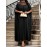 Plus Size - Plus Size, Women'S Elegant Formal Party Dress - Flowy Long Evening Gown with Round Neck, Non-Stretchy Fabric for Weddings, Galas, Business Events - All-Season Formal Attire, Formal Dresses, Wedding Guest Attire, Graceful Silhouette, Sophisticated Craftsmanship, Gala Attire, Stylish Eveningwear, Premium Material, Fashionforward Women