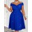 Plus Size - Plus Size, Women'S Plus Size Sexy Twist Off-Shoulder Sparkling A-Line Dress, Suitable for Parties, Cocktail Events, Christmas, Valentine'S Day, Formal Wear, Party Wear