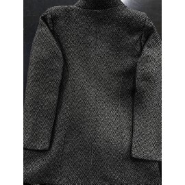 Women'S Plus Size Casual Chic Long Sleeve Blazer - Lightweight Non-Stretch Fabric, Button Front, Lapel Collar, Solid Color, Spring/Fall Fashion Jacket, Spring Outerwear | Buttonfront Jacket | Structured Design