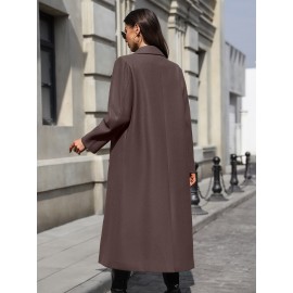 [Elegant Trench Coat] Vibrant Green Women's Elegant Casual Long Trench Coat | Machine Washable Lightweight Spring/Fall Outerwear with Classic Collar & Regular Fit, Autumn Fashion, Durable Fabric, Smooth Texture