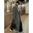 Plus Size - Plus Size, Women'S Plus Size Elegant Long Coat - Non-Stretchy Structured Jacket, Button Front Closure, Office & Formal Events - Spring/fall Outerwear - Women'S Professional & Everyday Outerwear, Spring Fashion