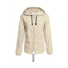 Raincoat Women Lightweight Rain Jackets Packable Outdoor Hooded Windbreaker