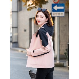 3-in-1 Winter Jacket - Detachable Hood, Casual Fit, Color Block Design with Zip Pockets for Men & Women