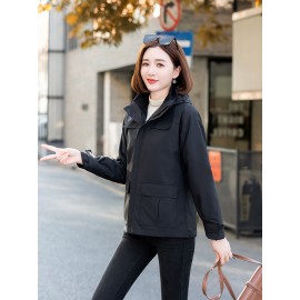 3-in-1 Winter Jacket - Detachable Hood, Casual Fit, Color Block Design with Zip Pockets for Men & Women